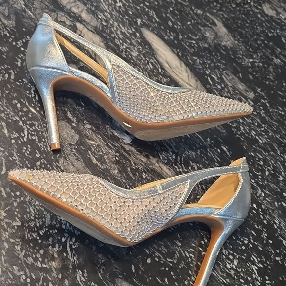 BRAND NEW JESSICA SIMPSON ELEGANT JEWEL STUDDED POINTED TOE STILETTO  SANDAL G1 - Picture 9 of 14